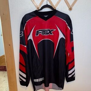 Fox Men's Red and Black Jersey